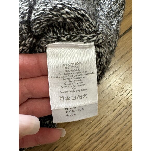 Eddie Bauer Chunky Knit Cardigan Woman's Size Small Wool Blend Classic Modern‎ - Picture 9 of 16